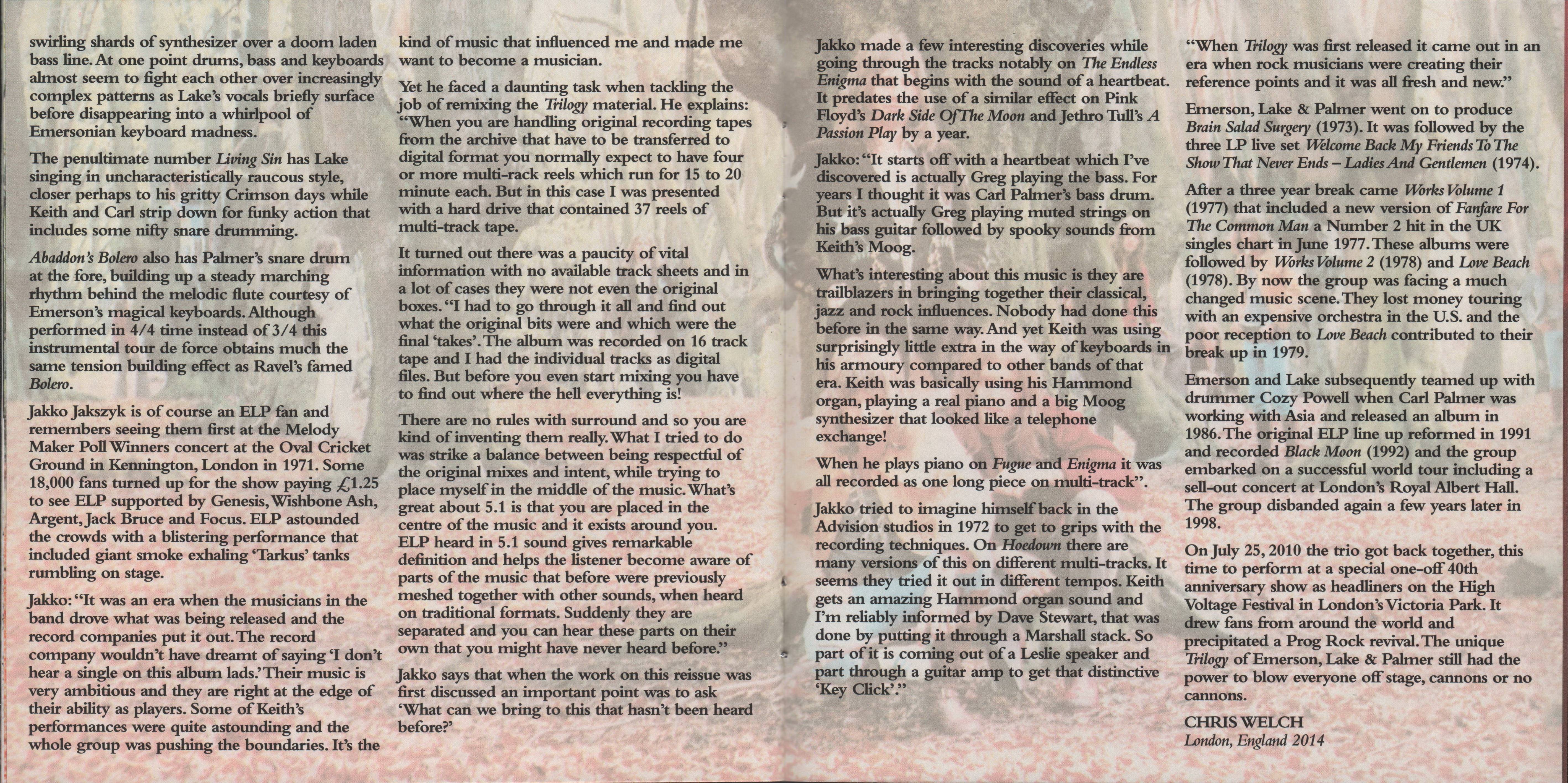 Emerson, Lake and Palmer Trilogy deluxe edition [Booklet06 d]